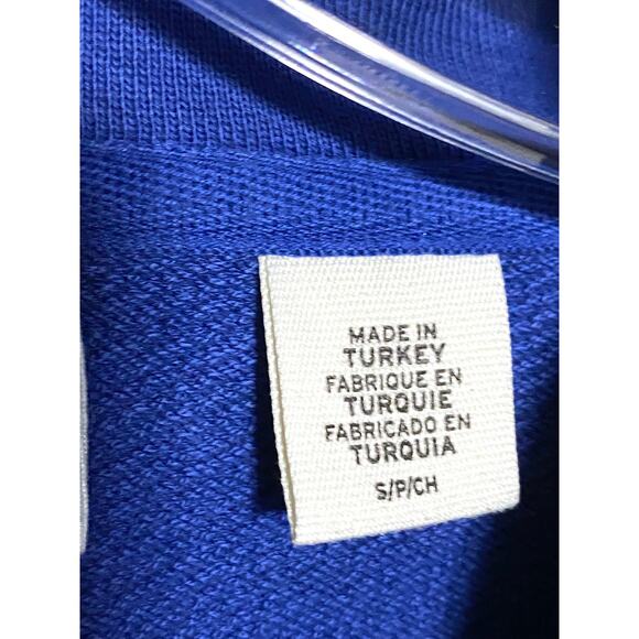 Levis Strauss Logo Two Horse Pullover Hoodie Blue Checkered Mens S Retro Y2K - Picture 8 of 10